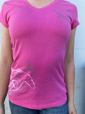 Pure Dust V-Neck Shirt- PINK