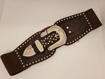 Montana West Brown Bling Studded Belt