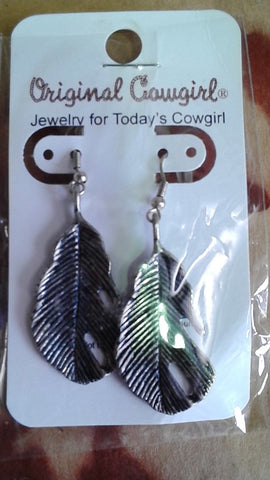 Original Cowgirl Feather Earrings