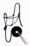 Weaver Diamond Braid Rope Halter - Black
