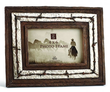 David Stoecklein Barbed Wire 4 x 6 Photo Frame