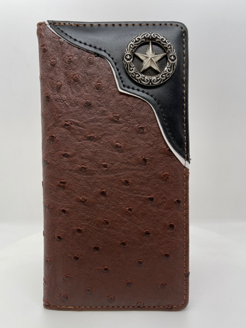 Mens Leather Star Wallet